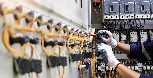 Professional Electrician technician working in Flanders, NY